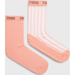 Puma - Skarpetki (2-Pack). Czarne skarpetki damskie Puma, bez wzorów, z elastanu. Za 39,90 zł.