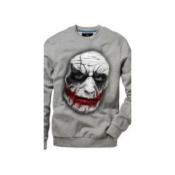 Bluza UNDERWORLD casual Jocker. Szare bluzy damskie Underworld, xxl, z nadrukiem, z bawełny, casualowe, bez kołnierzyka, bez rękawów, bez kaptura. Za 119,99 zł.