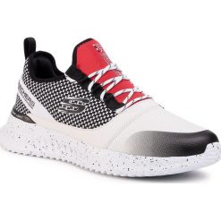 Buty SKECHERS - Belloq 232015/WBK White/Black. Białe buty sportowe męskie Skechers, z tworzywa sztucznego, bez zapięcia, na fitness i siłownię. Za 299,00 zł.