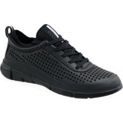 Ecco Intrinsic 86001351052. Czarne półbuty damskie ecco, bez wzorów, ze skóry, sportowe, bez obcasa, bez zapięcia. W wyprzedaży za 379,99 zł.