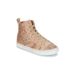 Buty Dziecko Hummel STRADA PRINCESS JR. Brązowe trampki dziewczęce Hummel, bez wzorów, bez zapięcia. Za 263,20 zł.