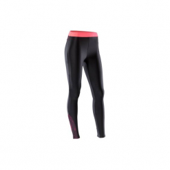 Legginsy fitness kardio 500 damskie. Czarne legginsy sportowe damskie marki DOMYOS, l, z elastanu. W wyprzedaży za 49,99 zł.