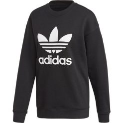 Bluza adidas Originals Trefoil Crew Sweat FM3272. Czarne bluzy damskie Adidas, bez wzorów, z bawełny, bez rękawów, bez kaptura. Za 179,00 zł.