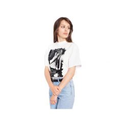 T-SHIRT COCAINE. Białe t-shirty damskie Rebeka, s, z nadrukiem, bez kołnierzyka. Za 49,00 zł.