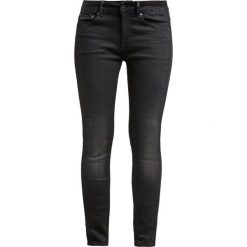 GStar 3301 CONTOUR HIGH SKINNY Jeans Skinny Fit slander black supers. Szare rurki damskie G-Star. W wyprzedaży za 367,20 zł.