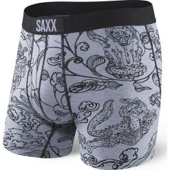 Bokserki męskie SAXX Ultra Tattoo Dragon. Pomarańczowe bokserki męskie marki Saxx, z wiskozy. Za 110,99 zł.
