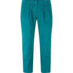 Spodnie chino 3/4 bonprix kobaltowo-turkusowy. Spodnie damskie bonprix. Za 74,99 zł.