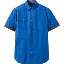 Koszula z krótkim rękawem bonprix lazurowy. Brązowe koszule męskie marki QUECHUA, m, z elastanu, z krótkim rękawem. Za 49,99 zł.