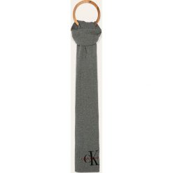 Calvin Klein Jeans - Szalik. Czarne szaliki damskie Calvin Klein Jeans, bez wzorów, z bawełny. W wyprzedaży za 159,90 zł.