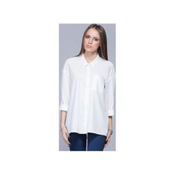 Luźna koszula oversize ecru H010. Białe koszule damskie Harmony. Za 135,00 zł.