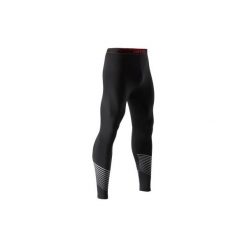 Legginsy termoaktywne Keepdry 900 czarne. Czarne getry męskie termoaktywne KIPSTA, m, bez wzorów, z elastanu, do piłki nożnej. Za 59,99 zł.