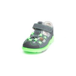 Pepino Boys Sandały Georgie antra/white (średnie) - szary - Gr.Moda (2 - 6 lat). Szare buciki niemowlęce Pepino, ze skóry, bez zapięcia. Za 229,00 zł.