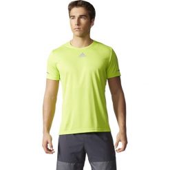 Adidas Koszulka męska SQ CC Run SS zielony r. XL. Zielone koszulki sportowe męskie Adidas, m. Za 53,64 zł.