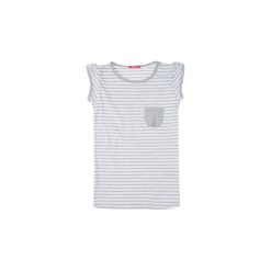 Bluzka dziewczęca w paski t-shirt. Szare bluzki dziewczęce w paski marki TXM. Za 7,99 zł.