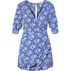 Kombinezony damskie: For Love & Lemons ZAMIRA FLORAL ROMPER Kombinezon cobalt