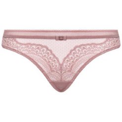 Stringi Triumph Beuty-Full Darling 10156818. Brązowe stringi damskie Triumph, bez wzorów, z elastanu. W wyprzedaży za 69,00 zł.