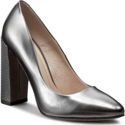 Półbuty GINO ROSSI - Melania DCH044-S41-RM00-8700-0 98. Szare półbuty damskie skórzane marki Gino Rossi, eleganckie, na obcasie. W wyprzedaży za 239,00 zł.