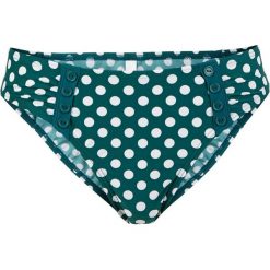 Bielizna damska: Figi bikini bonprix niebieskozielony morski – biały