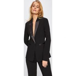 Answear - Żakiet Animal Me. Czarne marynarki damskie ANSWEAR, s, bez wzorów, z elastanu. W wyprzedaży za 199,90 zł.
