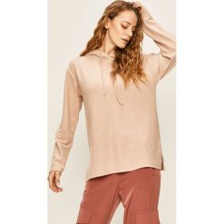 Answear - Bluza. Różowe bluzy damskie ANSWEAR, s, bez wzorów, z elastanu, bez rękawów, z kapturem. W wyprzedaży za 69,90 zł.