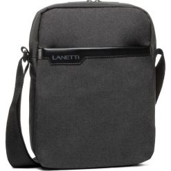 Saszetka LANETTI - BMR-S-020-11-03 Gray. Szare torby męskie skórzane Lanetti, bez wzorów, z materiału, młodzieżowe. Za 79,99 zł.