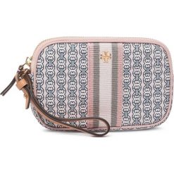 Torebka TORY BURCH - Gemini Link Canvas Wriselt 55312 Coast Pink Gemini Link 685. Różowe torebki klasyczne damskie Tory Burch, bez wzorów, ze skóry ekologicznej, eleganckie, bez dodatków. W wyprzedaży za 349,00 zł.