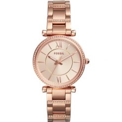 Fossil - Zegarek ES4301. Żółte zegarki damskie Fossil, ze stali. W wyprzedaży za 569,90 zł.