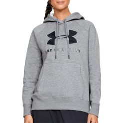 UNDER ARMOUR RIVAL FLEECE SPORTSTYLE GRAPHIC HOODIE > 1348550-035. Bluzy damskie Under Armour, l, bez wzorów, z bawełny, bez rękawów, bez kaptura. Za 199,99 zł.