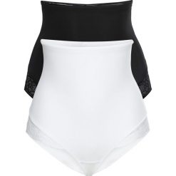 Figi panty shape LEVEL 1 (2 pary) bonprix czarny + biały. Czarne panty damskie bonprix. Za 69,98 zł.