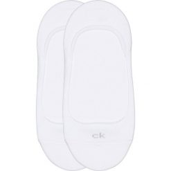 Calvin Klein 2-pack Skarpetki Biały. Białe skarpetki damskie Calvin Klein, bez wzorów, z elastanu. Za 45,95 zł.