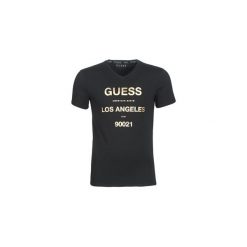 T-shirty z krótkim rękawem Guess LA. Czarne t-shirty męskie marki Guess, xl, z aplikacjami, bez kołnierzyka, krótkie. Za 129,00 zł.