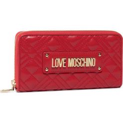 Duży Portfel Damski LOVE MOSCHINO - JC5600PP1ALA0500 Rosso. Czerwone portfele damskie Love Moschino, bez wzorów, ze skóry ekologicznej. W wyprzedaży za 289,00 zł.