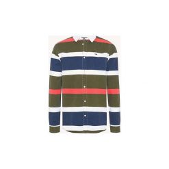 Koszule z długim rękawem Tommy Jeans DM0DM06569 TJM RETRO STRIPE. Zielone koszule męskie Tommy Jeans, s, bez wzorów, z jeansu, retro, bez kołnierzyka, z długim rękawem. Za 345,38 zł.