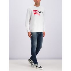 Bluza Diesel S-Samy 00S8WC 0IAEG. Białe bluzy męskie Diesel, s, bez wzorów, z bawełny, bez kołnierzyka, bez rękawów, bez kaptura. W wyprzedaży za 249,00 zł.
