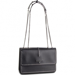 Torebka PATRIZIA PEPE - 2V8169/A2UX-F1TJ Black/Shiny Crystal. Czarne torebki klasyczne damskie marki Patrizia Pepe, bez wzorów, ze skóry, biznesowe, bez dodatków. W wyprzedaży za 789,00 zł.