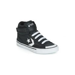Buty Dziecko Converse PRO BLAZE STRAP LEATHER HI. Czarne trampki dziewczęce Converse, bez wzorów, bez zapięcia. Za 239,00 zł.