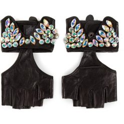 Rękawiczki Damskie KARL LAGERFELD - K Party Glove 91KW3605 Black/999. Czarne rękawiczki damskie KARL LAGERFELD, bez wzorów, ze skóry. Za 489,00 zł.