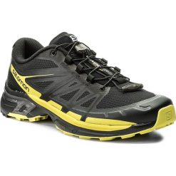 Buty SALOMON - Wings Pro 2 399668 27 W0 Black/Sulphur Spring/Black. Szare buty do biegania męskie marki Salomon, z gore-texu, na sznurówki, gore-tex. W wyprzedaży za 399,00 zł.