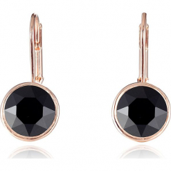 Pozłacane kolczyki "Amarillo" z kryształami Swarovski. Żółte kolczyki damskie marki METROPOLITAN, z kryształem, pozłacane. W wyprzedaży za 43,95 zł.