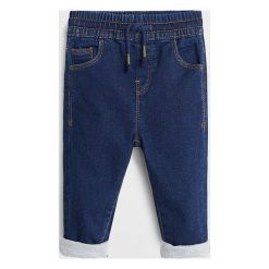 Mango Kids - Jeansy dziecięce Dudes 80-104 cm. Szare spodnie chłopięce Mango Kids, bez wzorów, z elastanu. Za 79,90 zł.