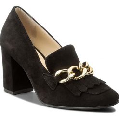 Półbuty HÖGL - 5-107022 Black 0100. Czarne creepersy damskie HÖGL, ze skóry, eleganckie, na obcasie. W wyprzedaży za 349,00 zł.
