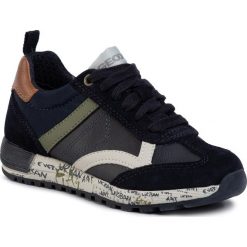 Sneakersy GEOX - J Alben B. A J929EA 0ME22 CF4A3 M Navy/Military. Niebieskie trampki chłopięce Geox, bez wzorów, ze skóry, na rzepy. Za 299,00 zł.