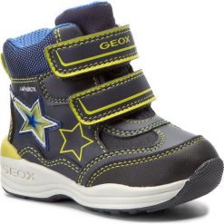 Buty zimowe chłopięce: Śniegowce GEOX – B N.Gulp B.B Abx C B741GC 054FU C0749 Navy/Lime