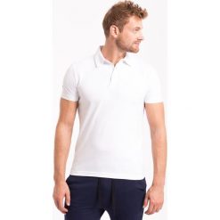 Koszulka polo męska TSM050Z - biały. Białe koszulki polo męskie marki 4f, m, z bawełny. W wyprzedaży za 49,99 zł.