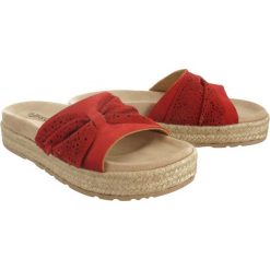 IGI&CO 31971 77 rosso, klapki damskie. Klapki damskie IGI&CO, bez wzorów, ze skóry, bez obcasa. Za 299,90 zł.