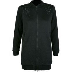 Bluza DEHA. Czarne bluzy damskie Deha, na jesień, bez wzorów, z długim rękawem, długie, bez kaptura. W wyprzedaży za 180,00 zł.