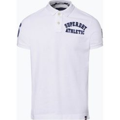 Superdry - Męska koszulka polo, biały. Białe koszulki męskie Superdry, m, z haftami, z bawełny, klasyczne, bez rękawów. Za 229,95 zł.