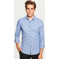 Koszula w kratkę slim fit - Niebieski. Niebieskie koszule męskie w kratę marki Reserved, s. Za 69,99 zł.
