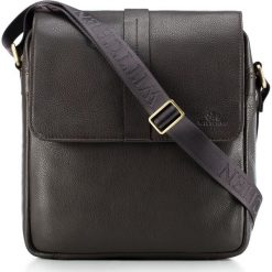 Torba 87-4U-607-5. Pomarańczowe listonoszki męskie Wittchen, w paski, na ramię, małe. Za 339,15 zł.