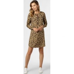 BOSS Casual - Sukienka damska z domieszką jedwabiu – Effei_1, pomarańczowy. Pomarańczowe sukienki damskie BOSS Casual, na co dzień, z nadrukiem, z tkaniny, casualowe, bez kołnierzyka, bez rękawów, proste. Za 599,95 zł.